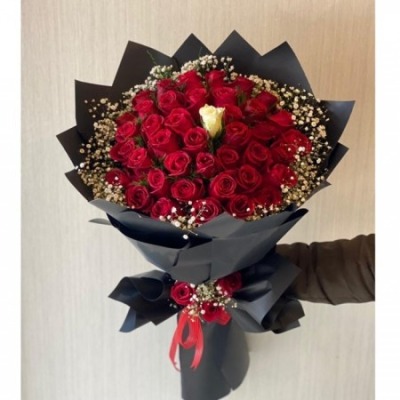 41'Lİ GÜL SİYAH DEMET