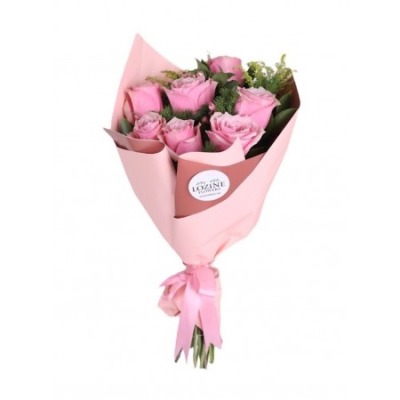 7 ADET PEMBE GÜL